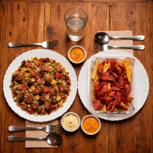 Chaufa mixto salchipapas webp